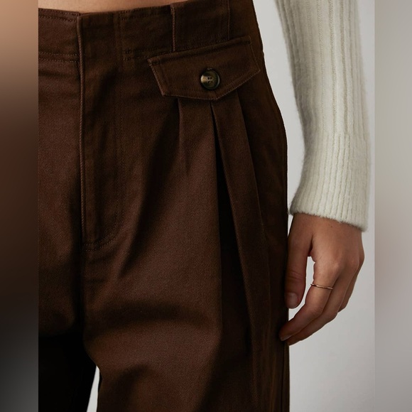 Crescent Colored Denim Pants in Chocolate - Picture 5 of 7